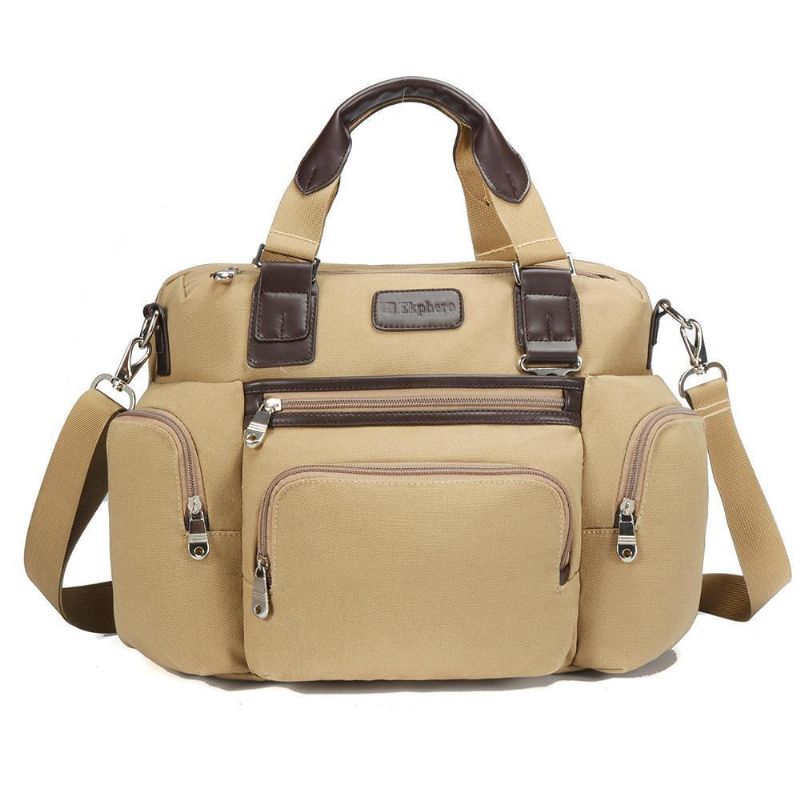 Lerret Business Casual Travel Laptop Bag Håndveske