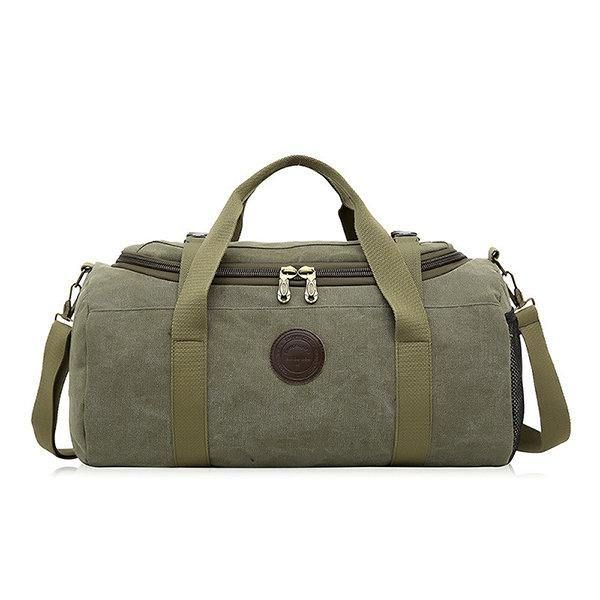 Menn Travel Duffle Bag Business Holdall Bag Outdoor Canvas Travel Bag