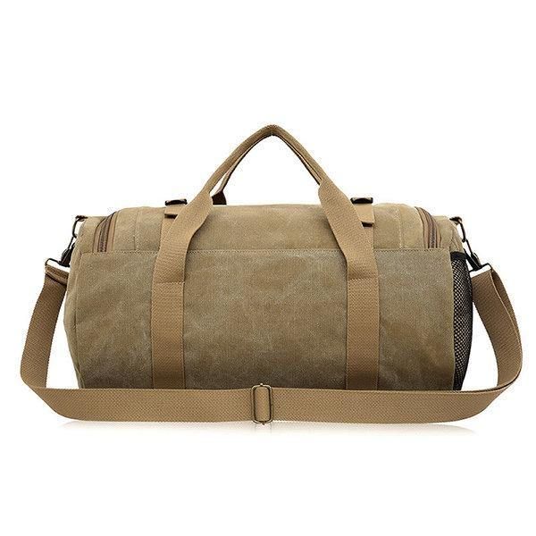 Menn Travel Duffle Bag Business Holdall Bag Outdoor Canvas Travel Bag