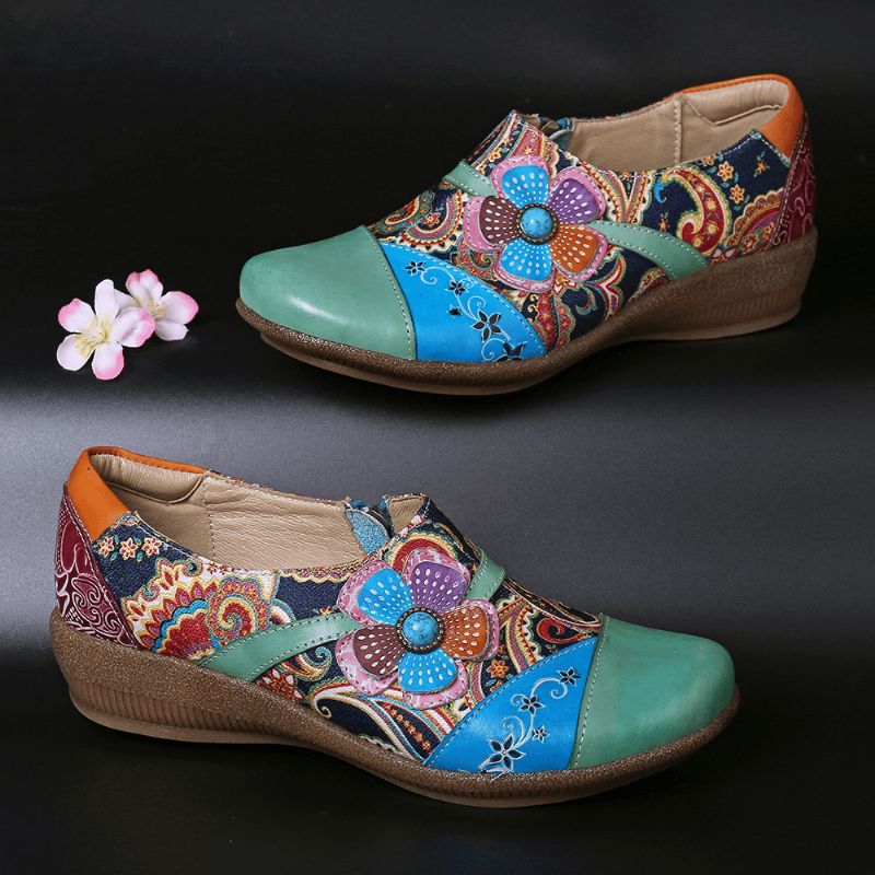 Dame Casual Floral Glidelås Pumps