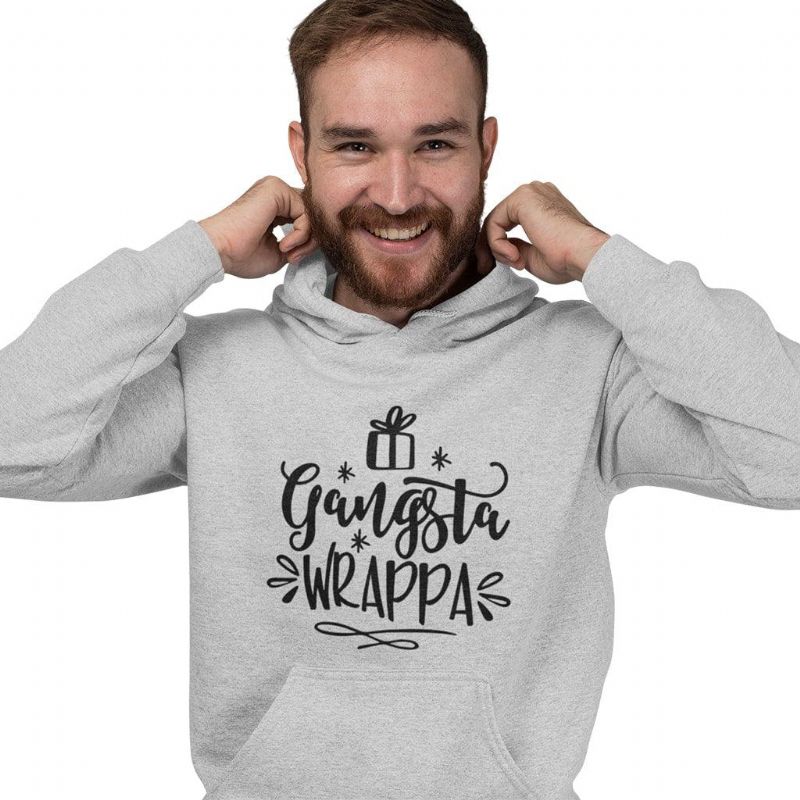 Gangsta Wrappa Unisex Hettegenser I Fleece Med Svamp