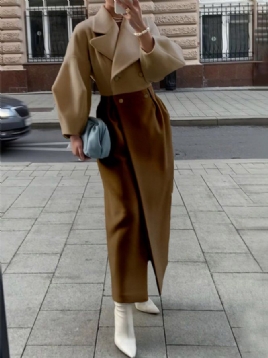 Urban Color Block Regular Fit Overcoat