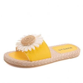 Dame Daisy Decor Wearable Comfy Beach Slides Tøfler