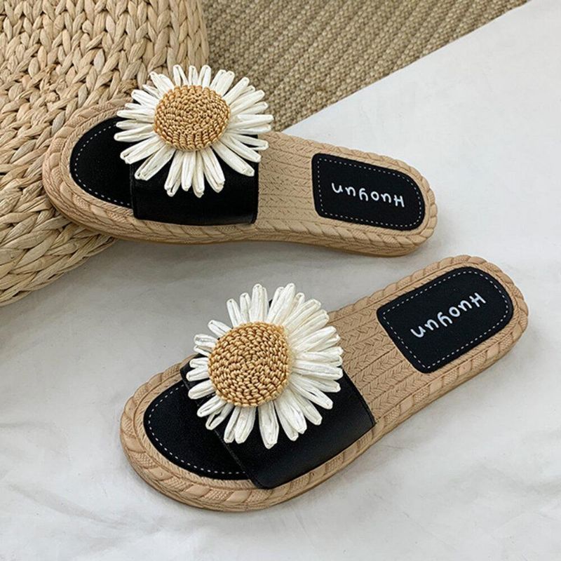 Dame Daisy Decor Wearable Comfy Beach Slides Tøfler