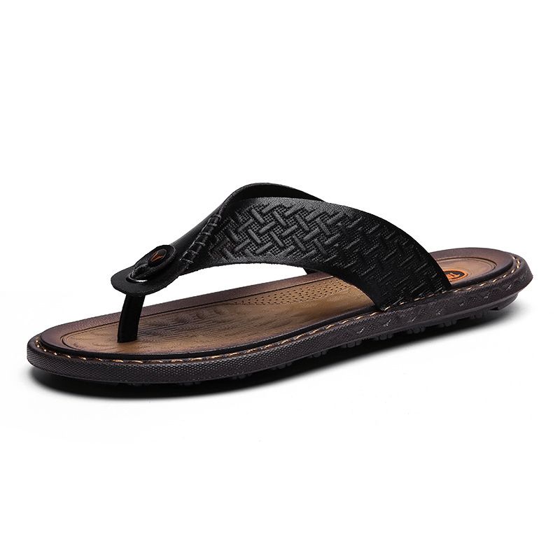 Menn Flip Flop Retro Uformelle Myke Hjemmetøfler