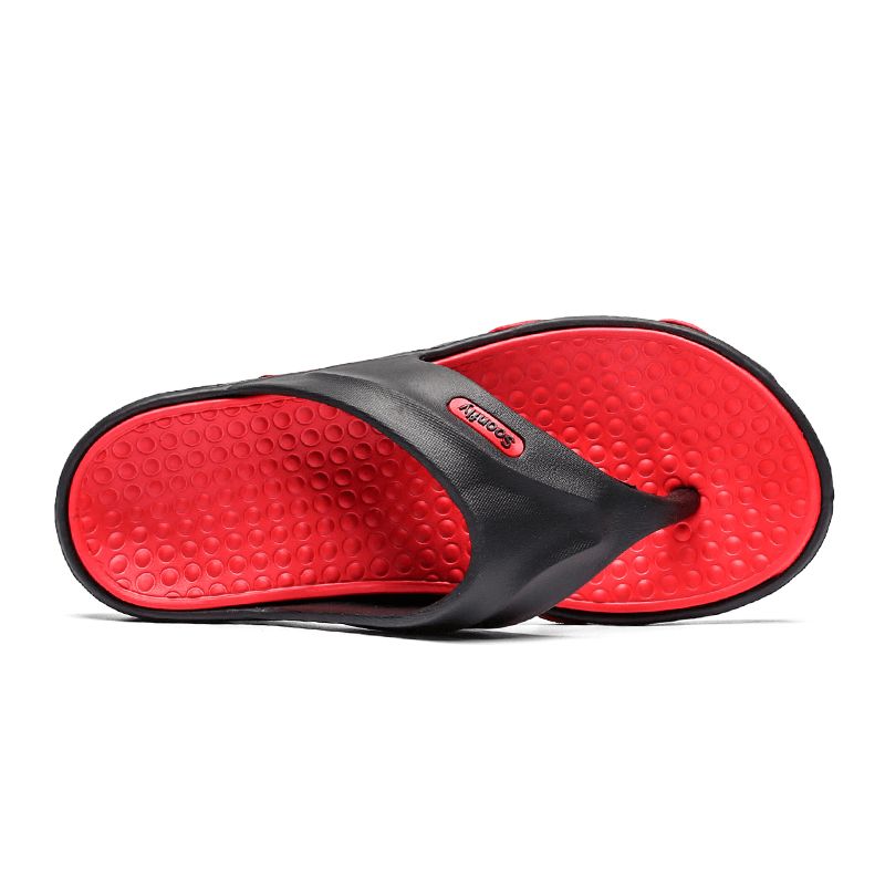 Menn Pustende Myk Bunn Sklisikker Comfy Beach Flip Flops Casual Tøfler