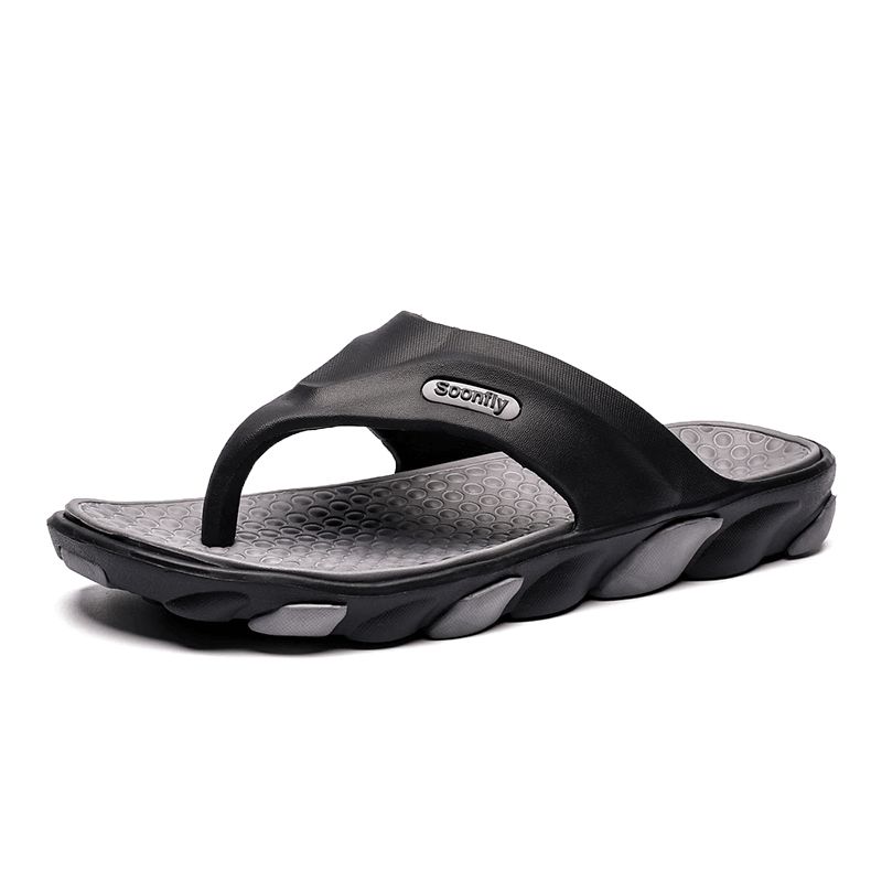 Menn Pustende Myk Bunn Sklisikker Comfy Beach Flip Flops Casual Tøfler