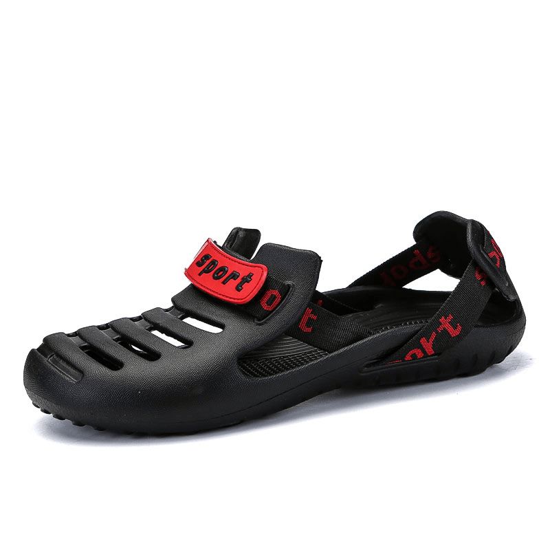 Menn Pustende Non Slip Hollow Out Vanntett Lukket Tå Casual Beach Slippers