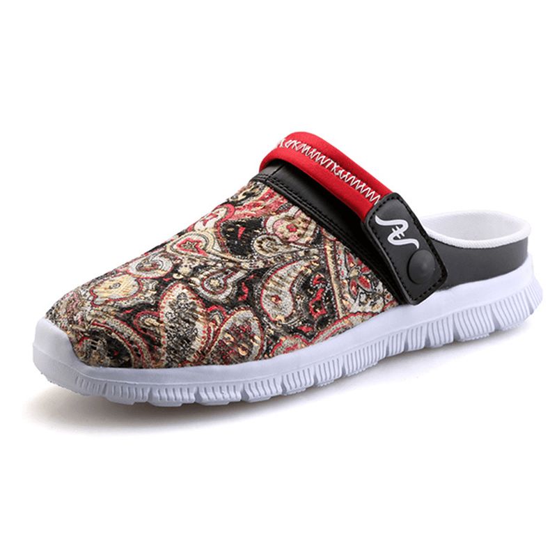 Menn Slipper Sko Pustende Flower Beach Outdoor Sandaler