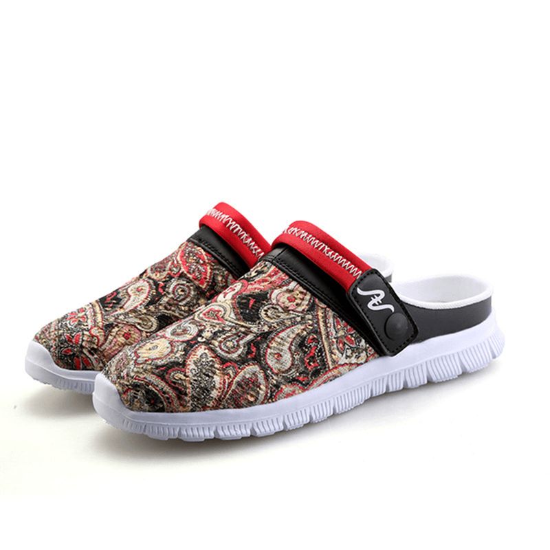 Menn Slipper Sko Pustende Flower Beach Outdoor Sandaler