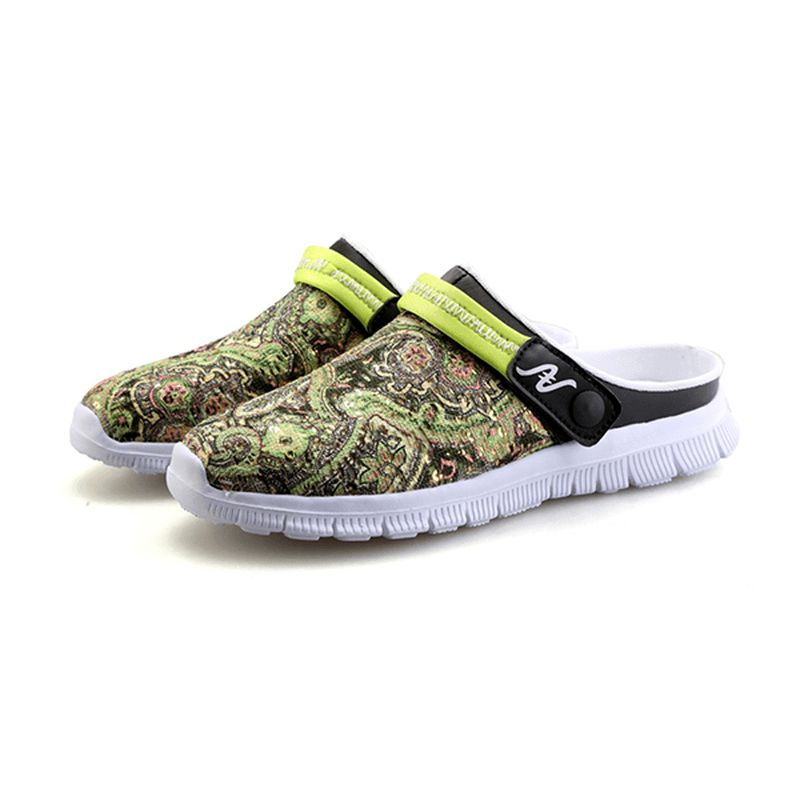 Menn Slipper Sko Pustende Flower Beach Outdoor Sandaler