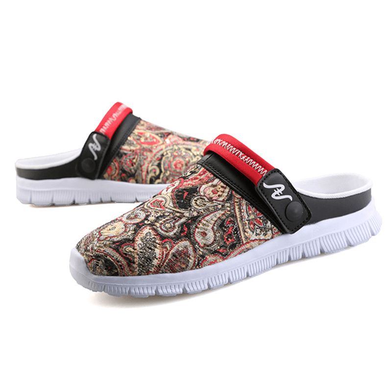 Menn Slipper Sko Pustende Flower Beach Outdoor Sandaler