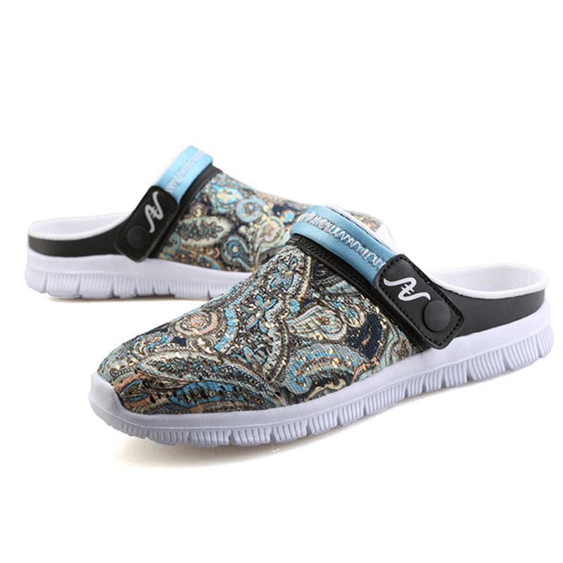 Menn Slipper Sko Pustende Flower Beach Outdoor Sandaler