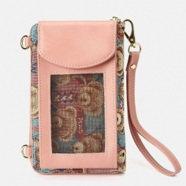 Kvinner Bjørnemønster 12 Kortspor Telefonveske Crossbody Bag Clutches Bag