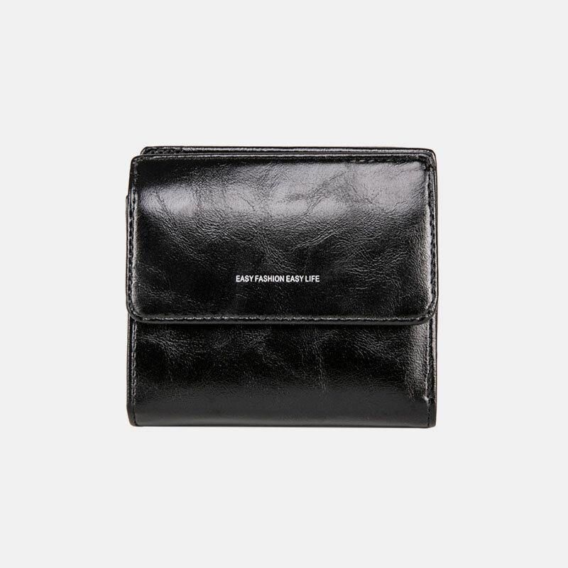 Kvinner Retro Mni Bifold Multi-Card Slot Card Holder Lommebok