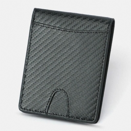 Menn Multifunction Business Rfid Carbon Fiber Us Dollar Clip Card Trade Short Multi-Card Slots Lommebok