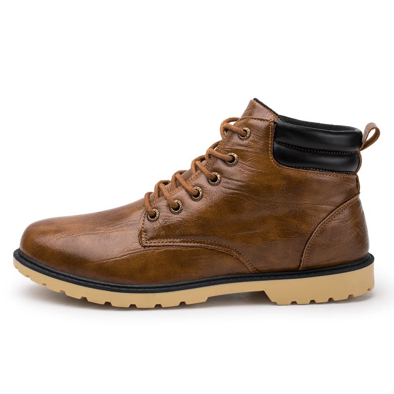 Menn Retro Outdoor Comfy Sklisikre Casual Tooling Boots
