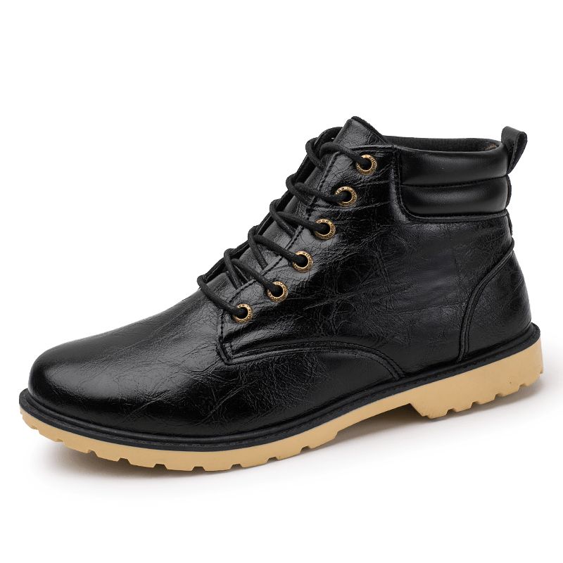 Menn Retro Outdoor Comfy Sklisikre Casual Tooling Boots