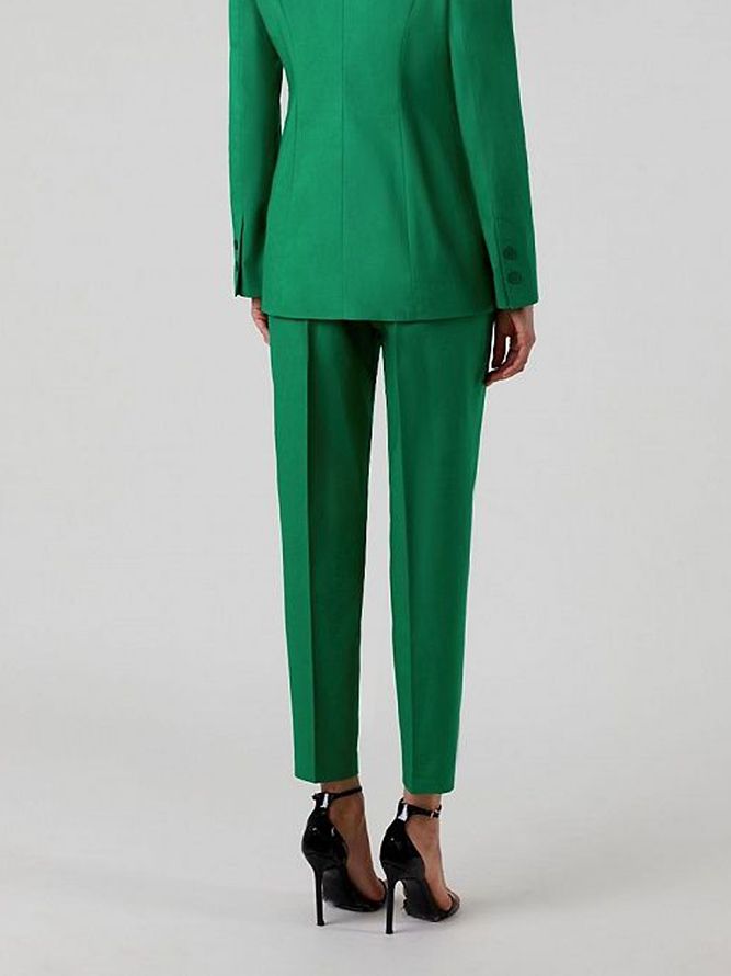 Autumn T-Line Ingen Elastisitet Urban Plain Fashion Pendlebukser