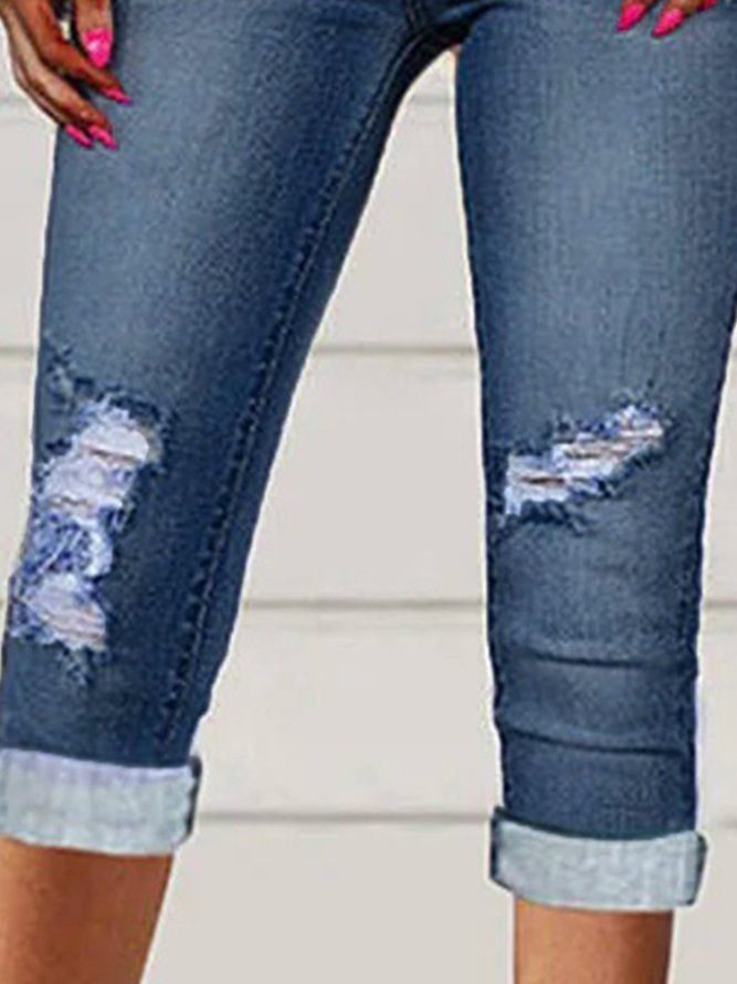 Ensfarget Capris Jeans