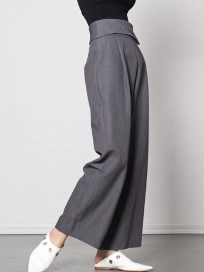 Work Casual Asymmetrisk A-Line All Season Daily Pants