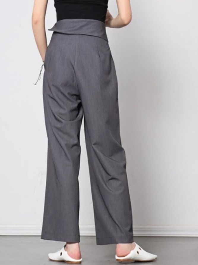 Work Casual Asymmetrisk A-Line All Season Daily Pants