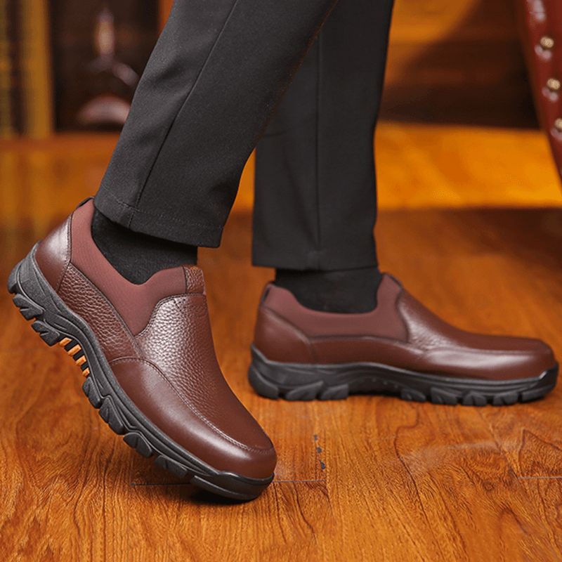 Klassiske Sklisikre Myke Business Casual Office Oxfords