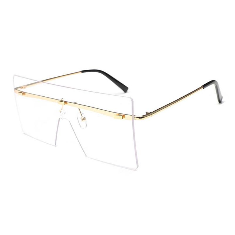 Firkantede Briller Solbriller Med Solid Fargegradient