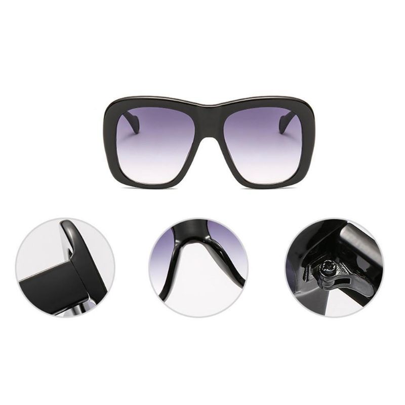 Kvinner Mann Anti-Uv Solbriller To-Farge Box Solbriller Square Box Solbriller
