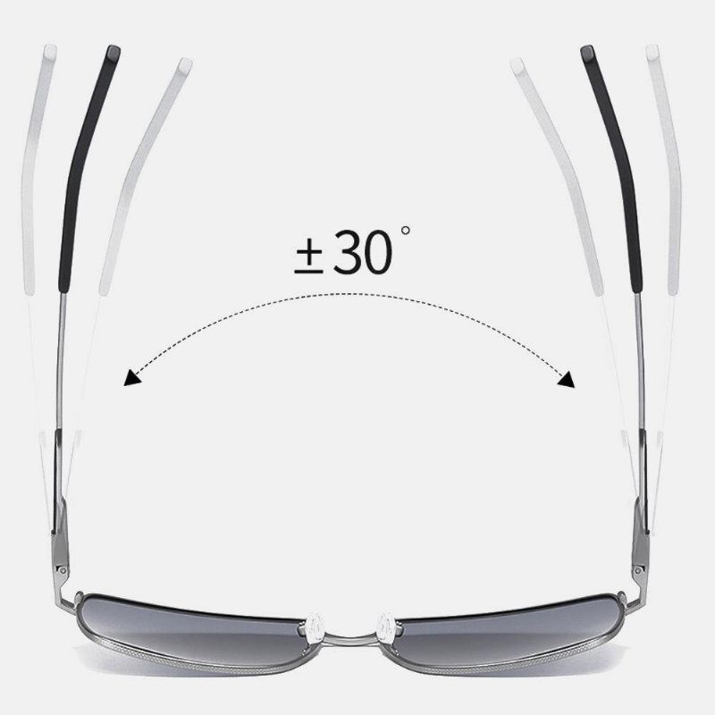 Menn Polarized Fashion Uv-Beskyttelse Metallramme Solbriller