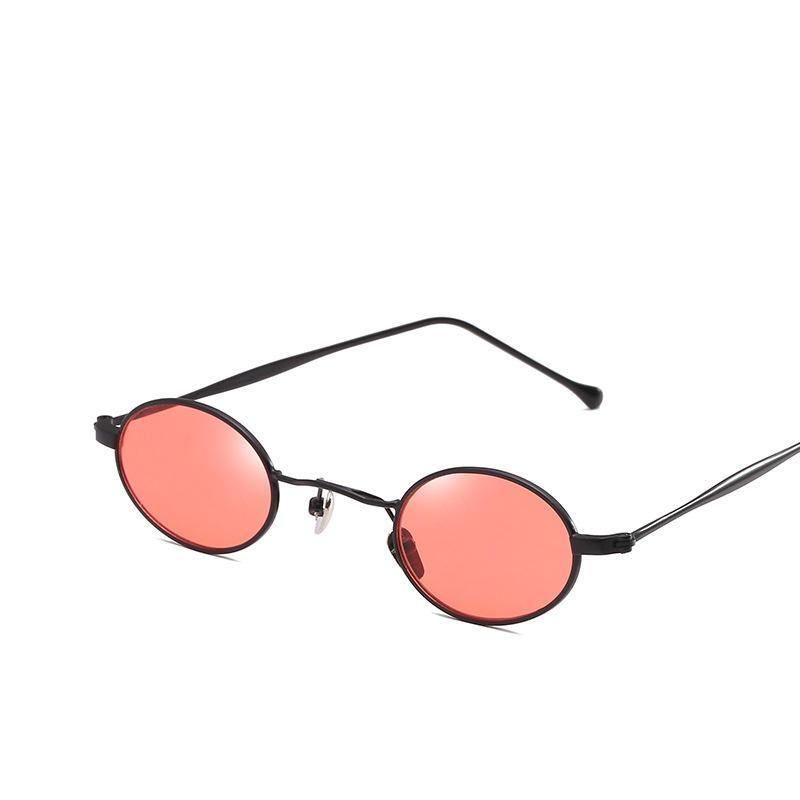 Små Metallsolbriller Med Rund Ramme
