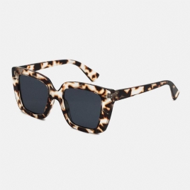 Unisex Leopard Thicken Full Frame Casual Uv-Beskyttelse Polariserte Solbriller