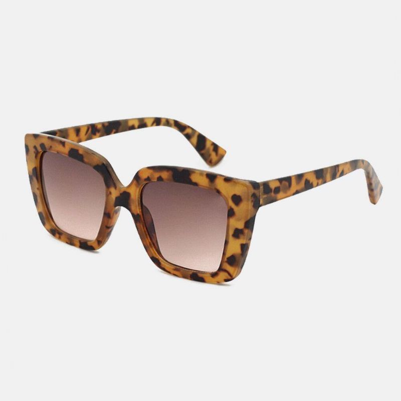 Unisex Leopard Thicken Full Frame Casual Uv-Beskyttelse Polariserte Solbriller