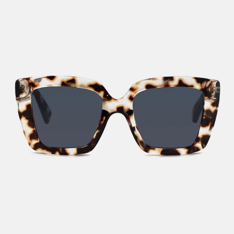 Unisex Leopard Thicken Full Frame Casual Uv-Beskyttelse Polariserte Solbriller