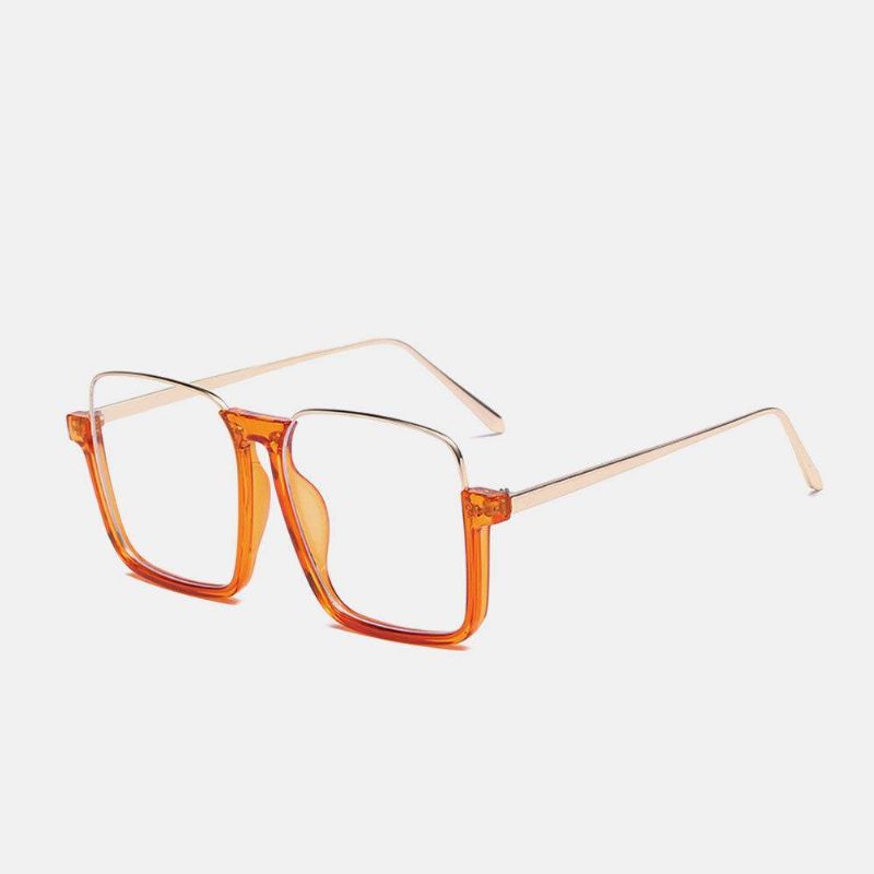 Unisex Square Frame Half Frame Anti-Blue Light Anti-Uv Solbriller