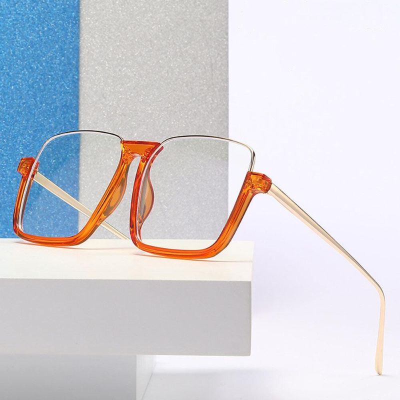 Unisex Square Frame Half Frame Anti-Blue Light Anti-Uv Solbriller