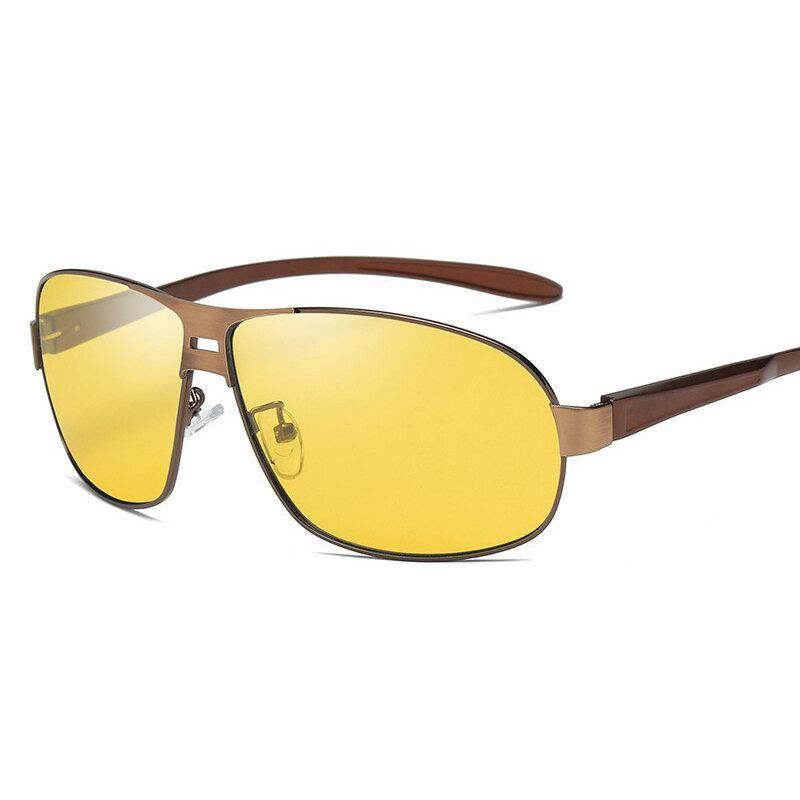 Unisex Vogue Vintage Metal Full-Frame Anti-Uv Solbriller Utendørs Kjøring Reise Strandsolbriller