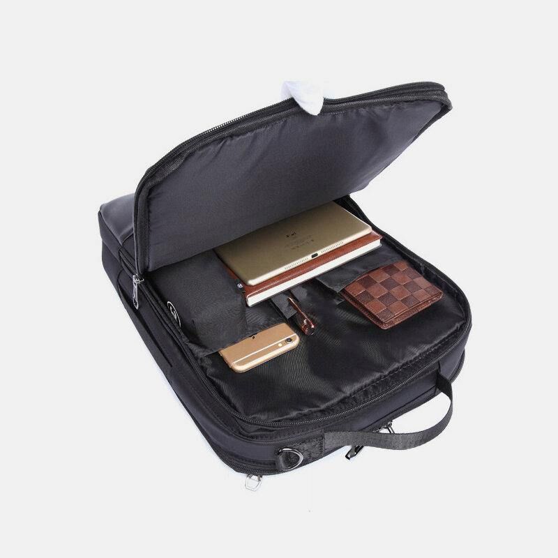 Menn Multi-Bære Vanntett Cabriolet 15.6 Tommer Bærbar Veske Crossbody Veske Skulderveske Håndveske Ryggsekk