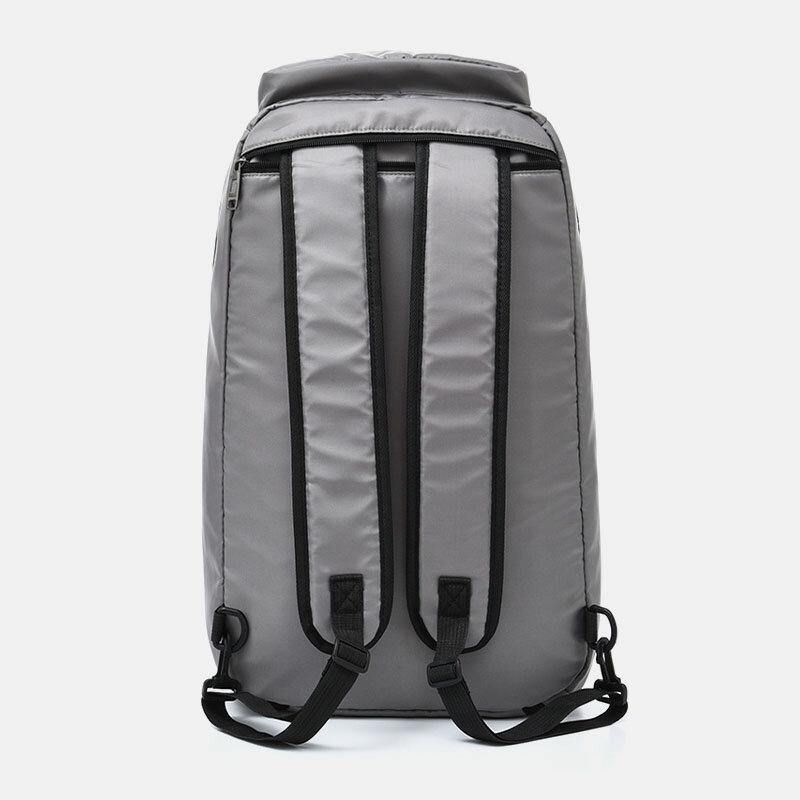 Unisex Nylon Vanntett Slitemotstand Utendørs Brie Stor Kapasitet Basketball Oppbevaringsveske Reiseveske Gym Bag Ryggsekk