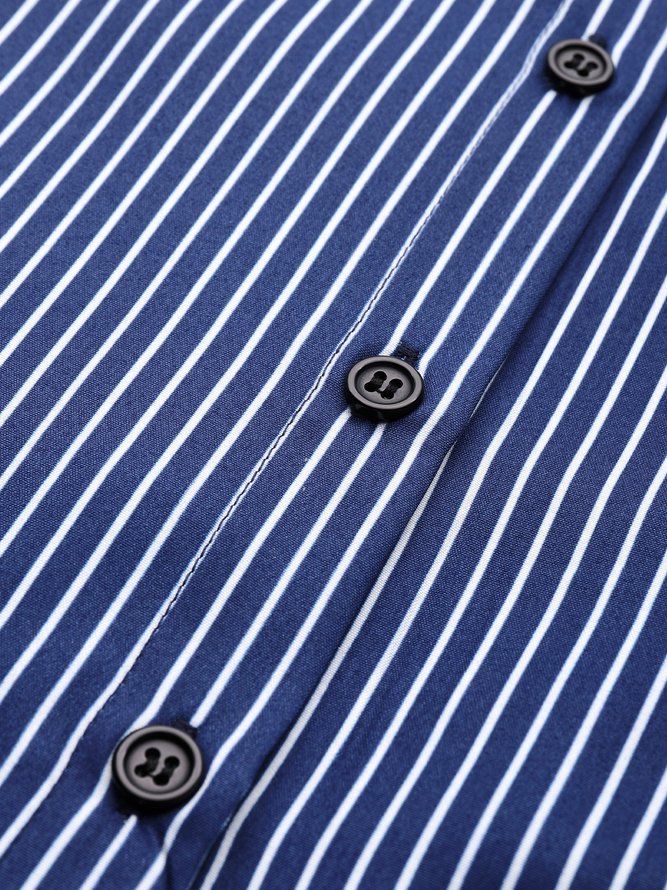 Høst Langermet X-Line Skjortekrage Regular Fit Elegant Daglig Skjorte Krage Kjoler