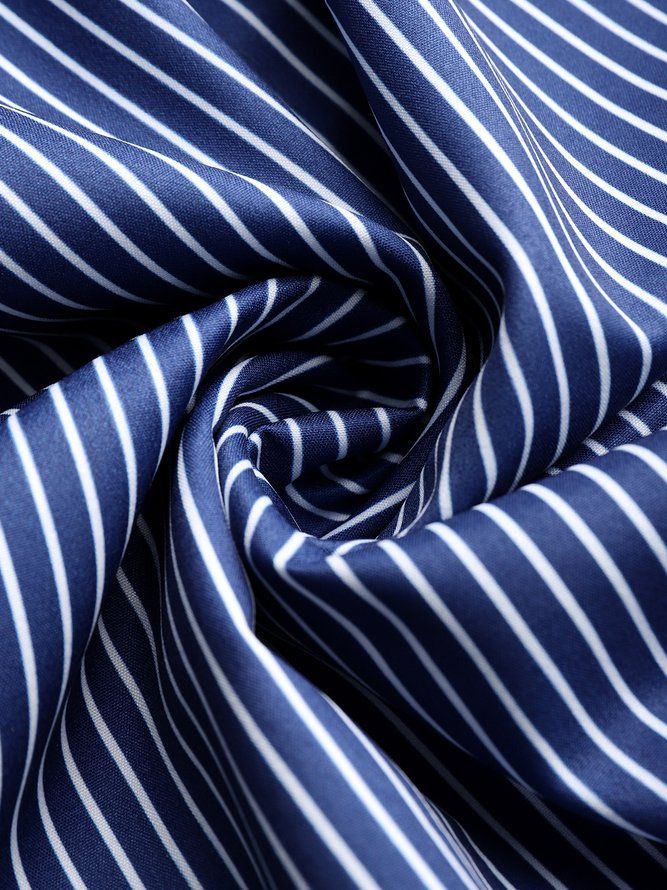 Høst Langermet X-Line Skjortekrage Regular Fit Elegant Daglig Skjorte Krage Kjoler