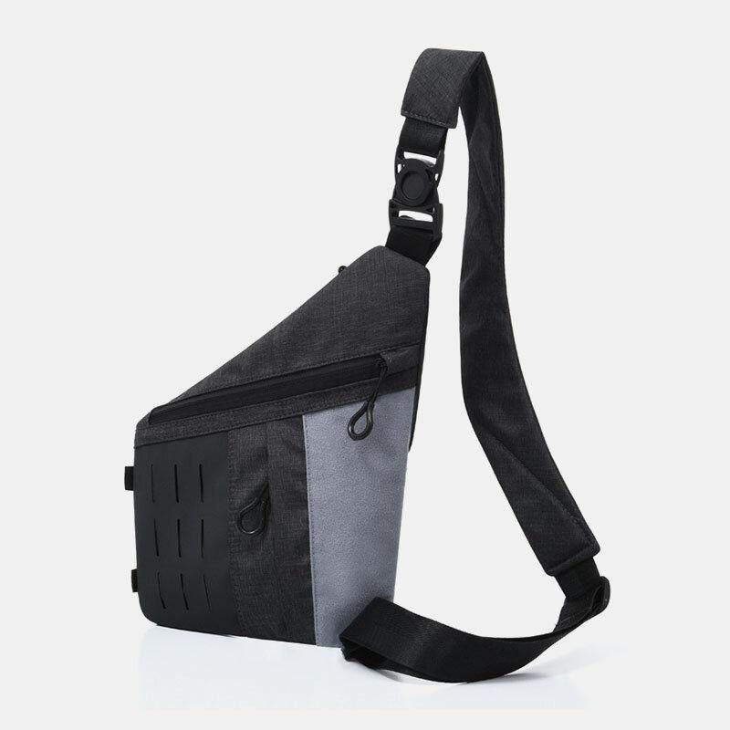 Menn Sport Multi-Lommer Anti-Tyveri Crossbody Bag Bryst Bag Sling Bag