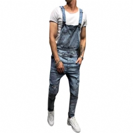 Denim Overalls Seler Rippede Jeans For Menn