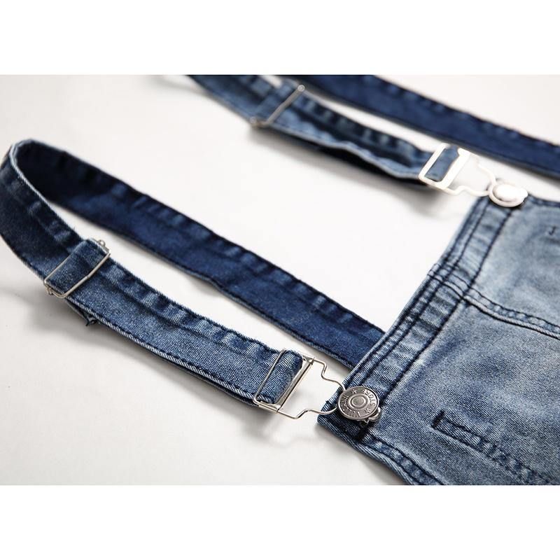 Denim Overalls Seler Rippede Jeans For Menn