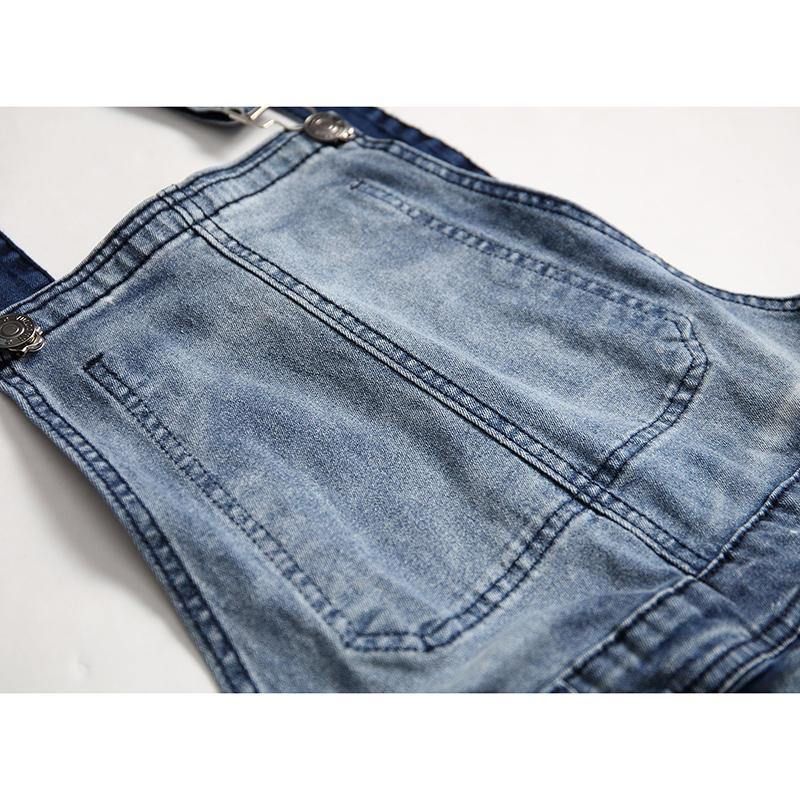 Denim Overalls Seler Rippede Jeans For Menn