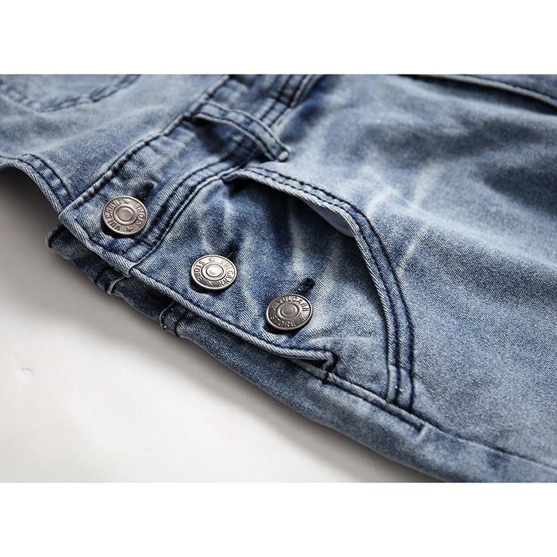 Denim Overalls Seler Rippede Jeans For Menn