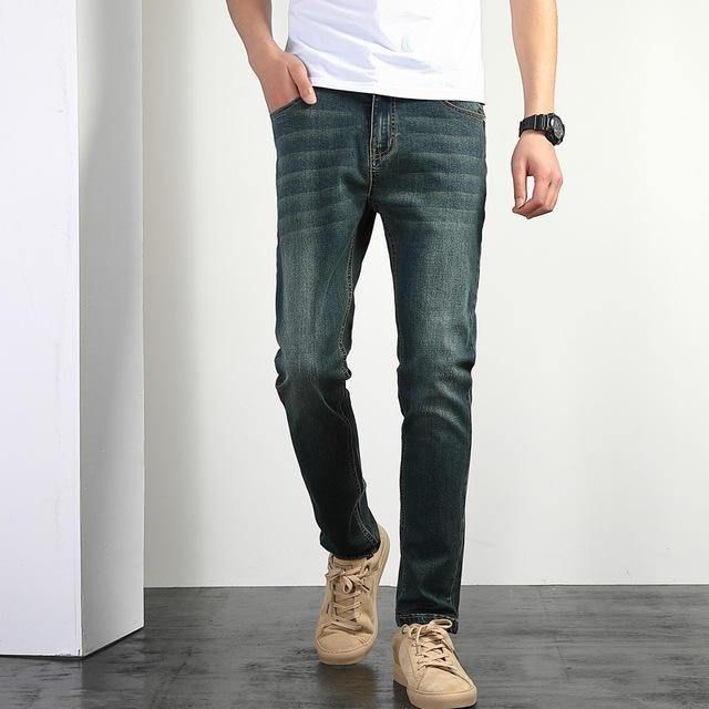 Jeansbukser For Menn Løs Stor Størrelse