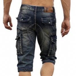 Retro Multilommer Over-Knee Korte Jeans