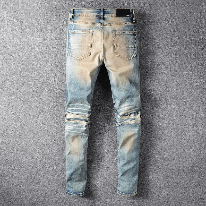 Slim-Fit Jeans Med Knesøm