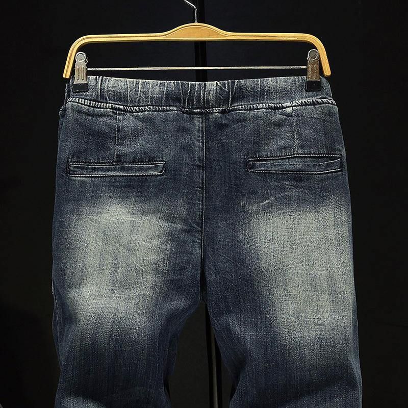 Uformell Snøring Ripped Washed Harem Jeans For Men